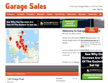 Tablet Screenshot of garage-sales.co.nz